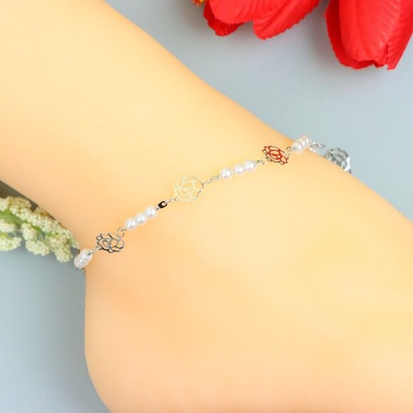 "Handmade Anklet – A Stylish Choice for Women, Thoughtful Gift Idea, EVCH1742 - Picture 3 of 10